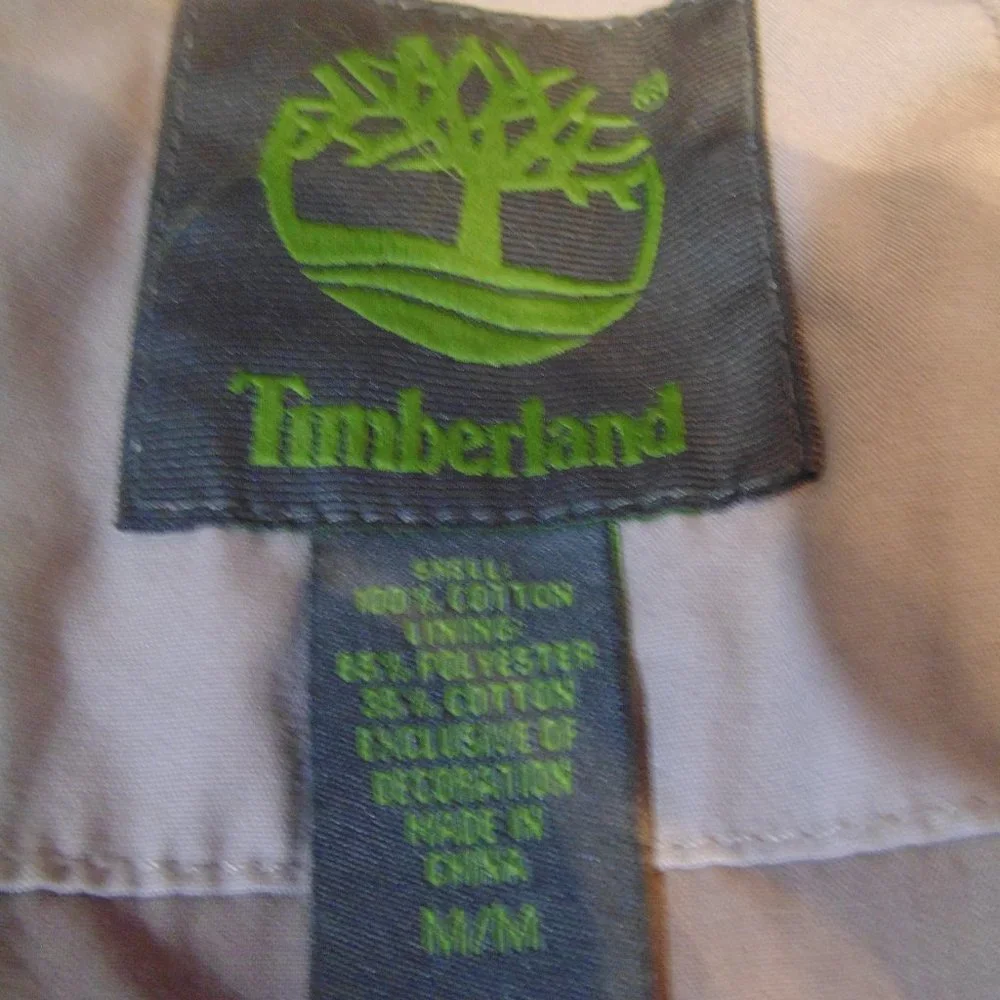 Timberlan Khaki full zip mid lenght jacket medium. - Picture 8 of 8